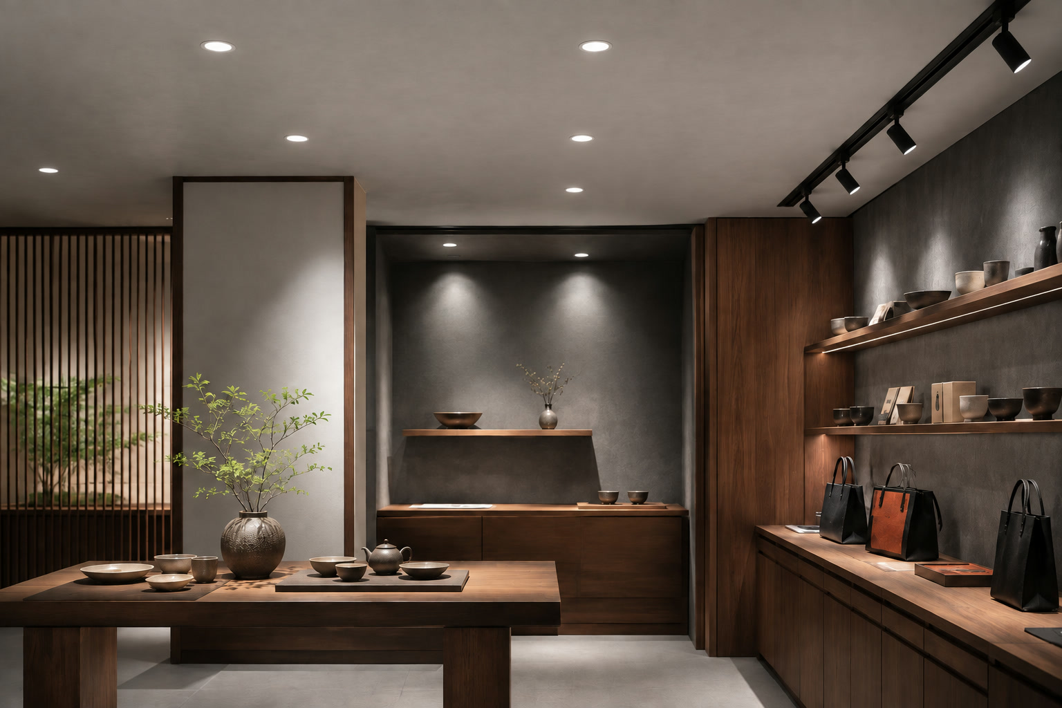 Downlights & spotlights — Illustrated lighting concept